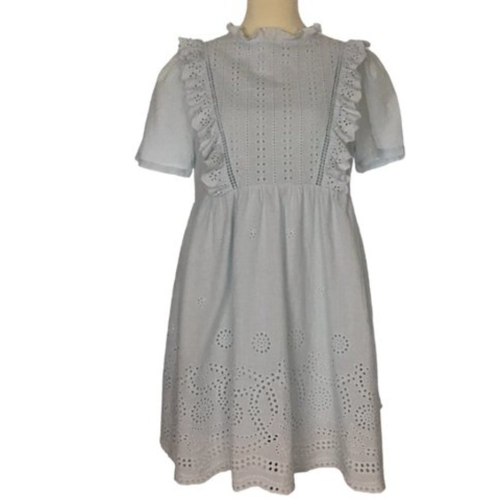 Altar'd State Eyelet Prairie Peasant Babydoll Boho Dress
